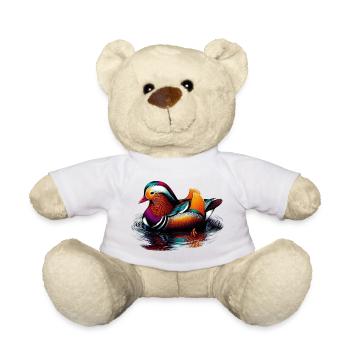 Mandarin duck - Teddy Bear - white - Front