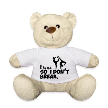 Yoga Meditation Spa Namaste - Teddy Bear - white - Front