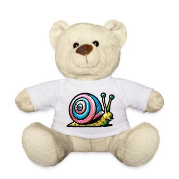 Schnecke - Teddy - Weiß - Vorne