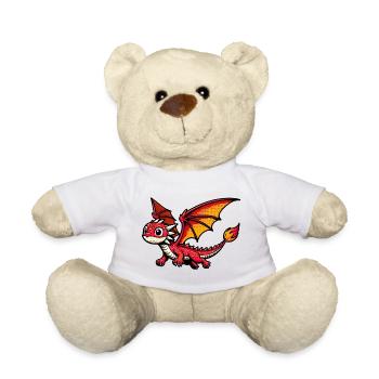 Dragon - Teddy Bear - white - Front