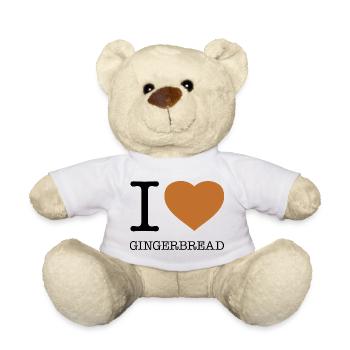 I LOVE GINGERBREAD Lebkuchen - Teddy - Weiß - Vorne