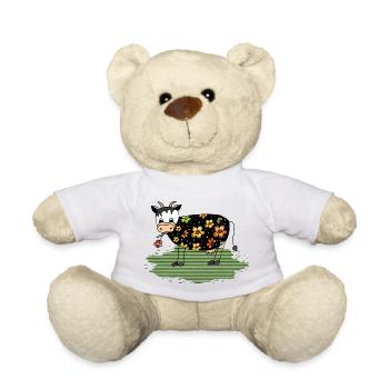 Cow - Teddy Bear - white - Front