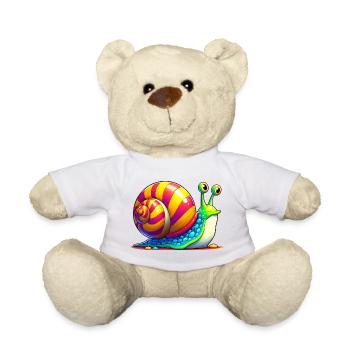 Schnecke - Teddy - Weiß - Vorne