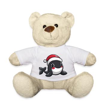 Wal Weihnachten - Teddy - Weiß - Vorne