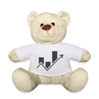 Börse - Aktienverlauf - Teddy - Weiß - Vorne