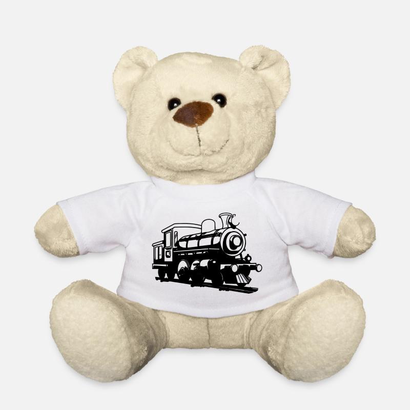 Lokomotive - Teddy - Weiß