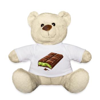 Dubai Chocolate Pistachios Pistachio Cream Chocolate - Teddy Bear - white - Front