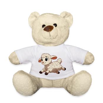 Lamm-Sprünge - Teddy - Weiß - Vorne