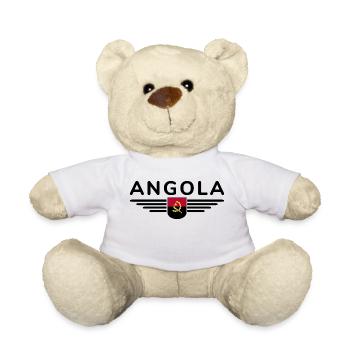 Angola Design – Pride from Africa - Teddy Bear - white - Front