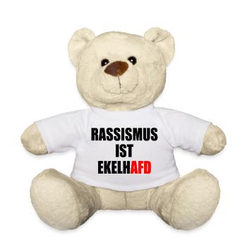 rassismus ist ekelhafd - Teddy - Weiß - Vorne