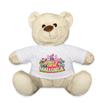 Mallorca Party Crew Summer Holiday Malle Flamingo - Teddy Bear - white - Front