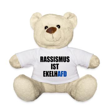 rassismus ist ekelhafd - Teddy - Weiß - Vorne