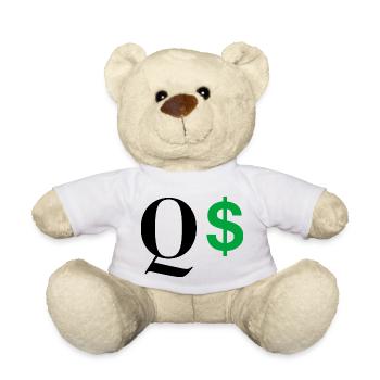 Buchstabe q dollar - Teddy - Weiß - Vorne
