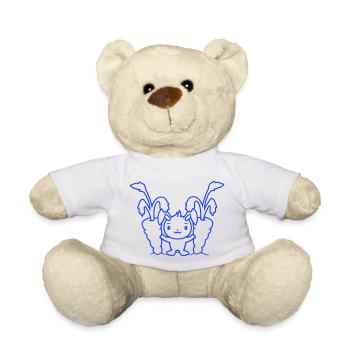 Bunny Two Large Huge Carrots Carrots Harvest Sweet - Teddy Bear - white - Front
