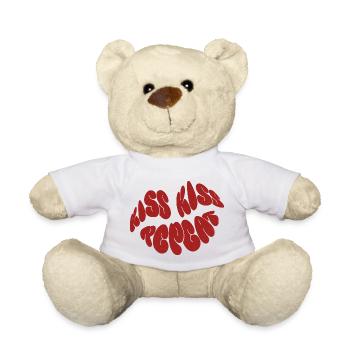 Baiser Baiser Répéter - Nounours - blanc - Devant