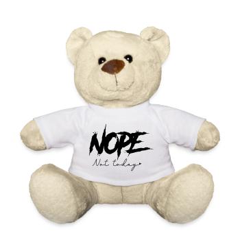 Nope - Not Today - Teddy - Weiß - Vorne