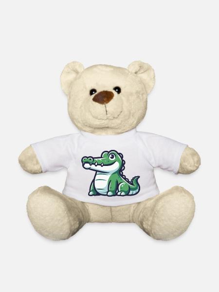 Friendly crocodile from a tropical adventure - Teddy Bear - white