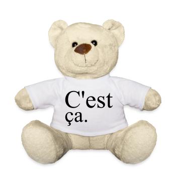 French Chic Cest Ca Französisch Style Paris - Teddy - Weiß - Vorne