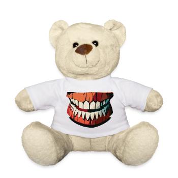 Darkjaws gespenstisches Lächeln - Teddy - Weiß - Vorne