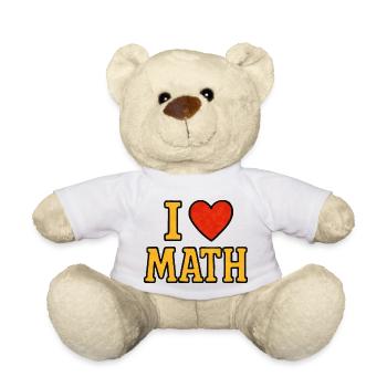 I ♥ Math – Ringard et fier - Nounours - blanc - Devant