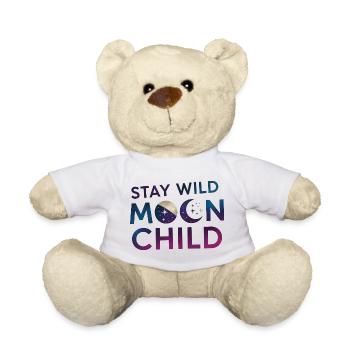 Stay Wild Moon Child T-Shirt - Nounours - blanc - Devant