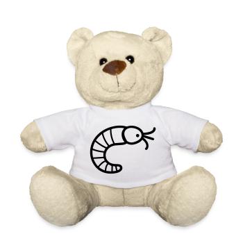 earthworm - Teddy Bear - white - Front