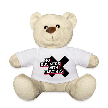 PAS D’AFFAIRES AVEC LES FASCISTES - Nounours - blanc - Devant