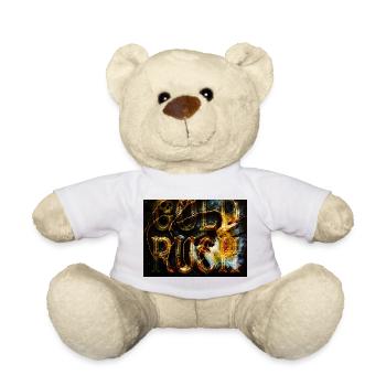 Gouden Gevaarlijk Logo met Vlammen - Teddy Bear - white - Front
