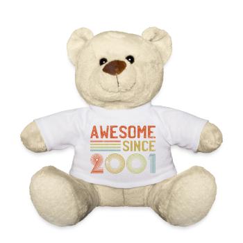 Année d'appréciation du design rétro 2001 - Nounours - blanc - Devant