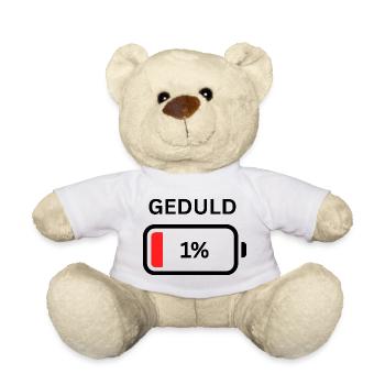 Geduld - 1% Design - Teddy - Weiß - Vorne