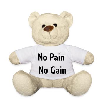 No Pain No Gain - Teddy - Weiß - Vorne