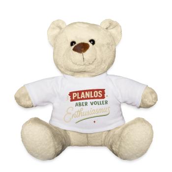 Aimless, but full of enthusiasm - Teddy Bear - white - Front