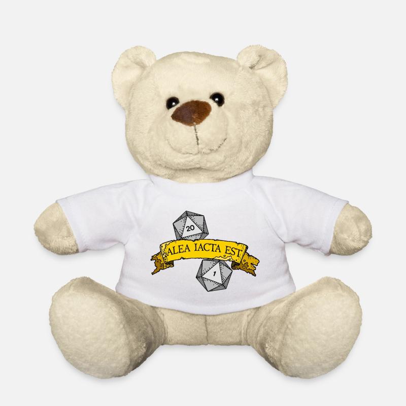 Alea Iacta Est Dice Roll - Teddy Bear - white