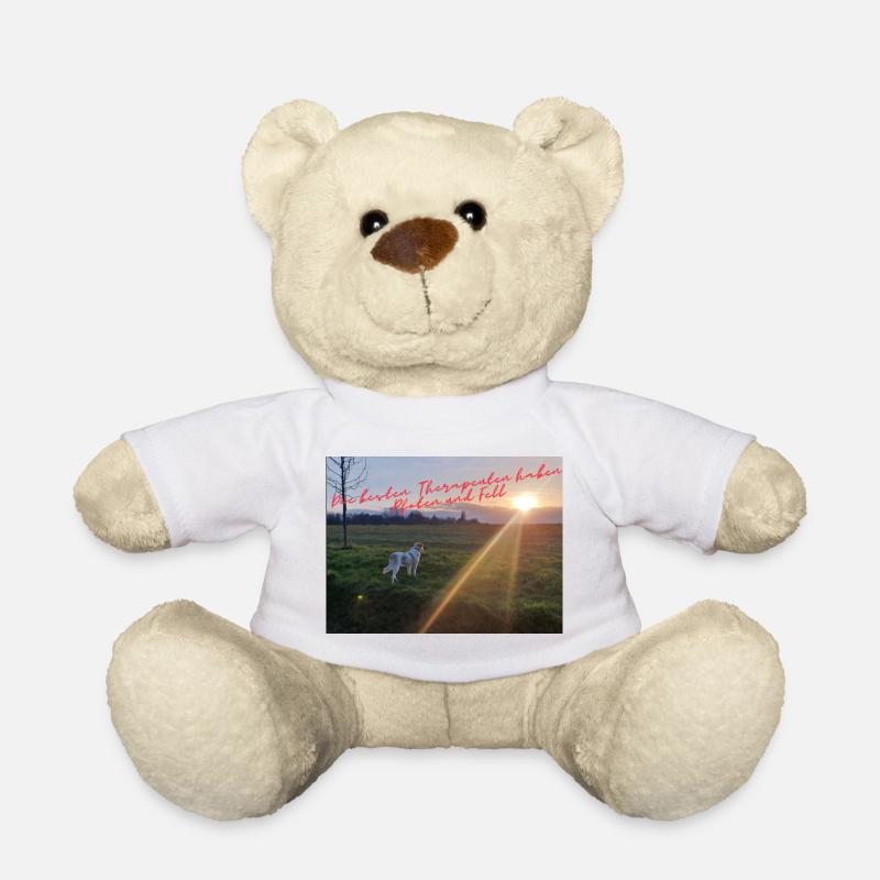 Paw therapy in the evening sun - Teddy Bear - white
