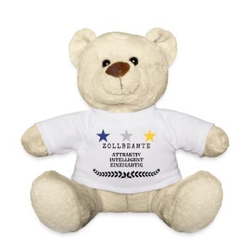 Customs officer - Teddy Bear - white - Front