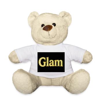 Glam Diamant Buchstaben - Teddy - Weiß - Vorne
