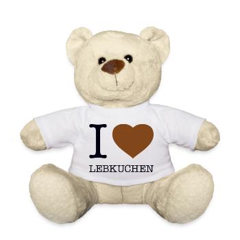 I love Lebkuchen - Teddy - Weiß - Vorne