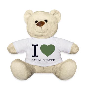 I love Saure Gurken - Teddy - Weiß - Vorne