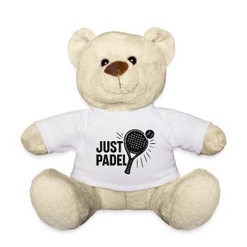 Juste des silhouettes de logo Padel - Nounours - blanc - Devant