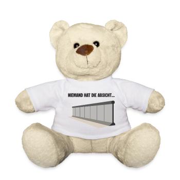 Absichtslose Mauer Zitat - Teddy - Weiß - Vorne