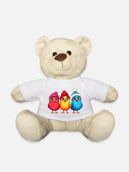 Weihnachten Hühner - Teddy - Weiß