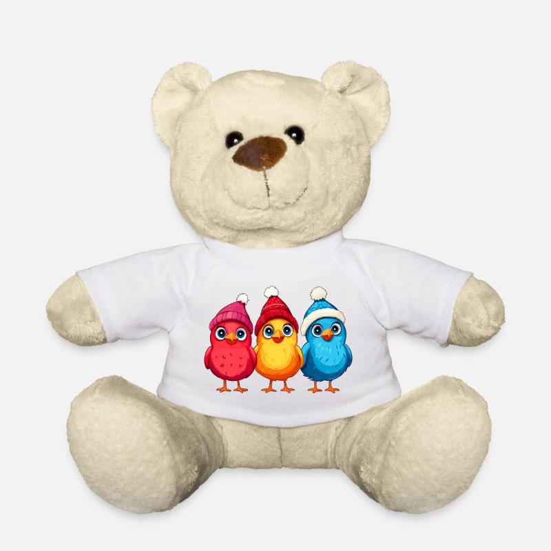 Weihnachten Hühner - Teddy - Weiß