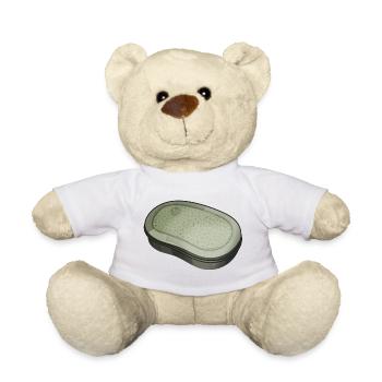 Illustration de boîte à déjeuner de la RDA - Nounours - blanc - Devant