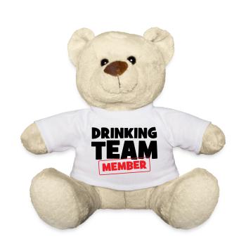 Mitglied des Trinkteams / Alkohol - Teddy - Weiß - Vorne