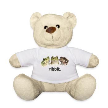 Frösche quaken lustig Froschliebhaber lustig quake - Teddy - Weiß - Vorne