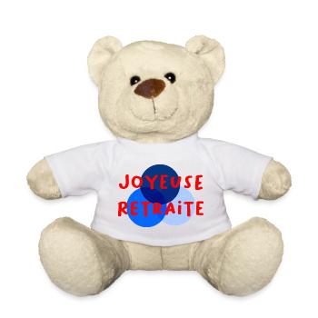 RETIREMENT. RETIREMENT. RETIRED. RETIREMENT - Teddy Bear - white - Front
