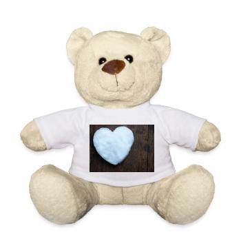 Herz aus Schnee - Teddy - Weiß - Vorne