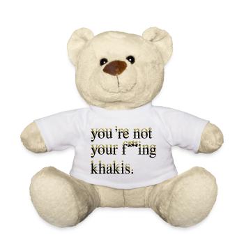 you're not your f***ing khakis - Teddy - Weiß - Vorne