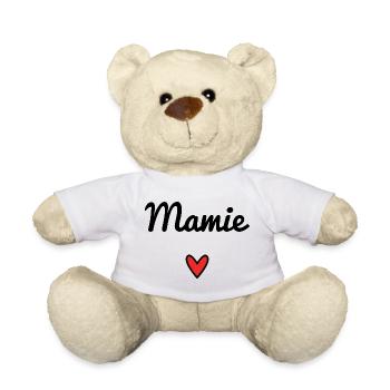 MAMIE. MAMAN. GRAND-MERE. FÊTE DES MÈRES - Nounours - blanc - Devant