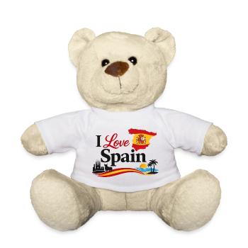 I Love Spain – Spanish Symbols and Colours - Teddy Bear - white - Front